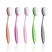5 Pcs Craft Ink Blending Brush Set, with Color Coded Handle, Paper Crafter Dark