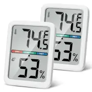 Digital Thermometer Hygrometer, Large LCD Screen Room Thermometer Temperature...
