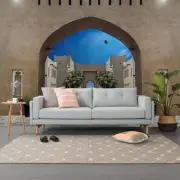 3D Castle Under Cloudy Sky Self-Adhesive Wallpaper Wall Mural Sticker Roll