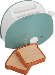 CIYODO Realistic Kids Cooking Toys Toddler Toy Fake Machine Accessory for Pretend Play Lovely Toaster Simulation Bread Maker Toy Battery Operated