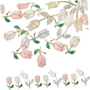 WOONEKY 24Pcs Retro Metal Nail Charms for DIY Nail Art Durable Alloy Decorations and Home Use for Creating Unique Manicure Designs