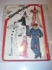 BOYS GIRLS UNCUT SIMPLICITY 6693 Sewing Pattern HALLOWEEN CLOWN COSTUME SIZE 6 8