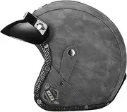 Motorcycle Helmet Compact Lightweight Helmet Quick Release Buckle Motorcycle Half Helmet Comfortable and Durable for Adult Men Women Motocross - DOT/ECE Certified