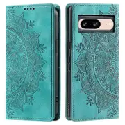 For Google Pixel 8 Leather Case Foldable Stand Imprint Mobile Phone Protector