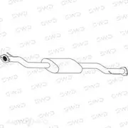 Redback Mufflers Bolt-On to suit Nissan Xtrail T31 2.0L, 2.5L 2006> Front Muffler - M2281F