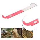 J Shape Beekeeping Bee Tool Red Curved Tail Bee Hive Hook Stainless Scraper AU