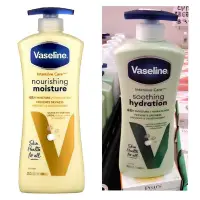 在飛比找Yahoo!奇摩拍賣優惠-新瓶裝 VASELINE  全身乳液600ml(黃色燕麥/蘆