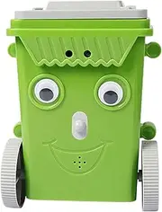 harayaa Vacuum Cleaner Toy DIY Automatic Trash Can Set Curbside Vehicle Garbage Bin Model