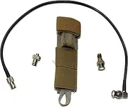 Tactical Antenna Relocation Kit – Enhanced Signal & Mobility – Chest Rig & Backpack Compatible – Durable, Lightweight & Weather-Resistant – Ideal for Military, Outdoor Use (Brown, 19" Cable)