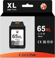 COCCINK 65XL Black Ink Cartridge High-Yield 650+ Pages Repalcement for HP 65 XL for DeskJet 3720 3721 3723 3752 3755 3758 3700 2600 2652 2655 Envy 5055 5052 5058 Printer hp65xl hp 65xl hp 65