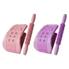 Back Stretcher with Massage Roller Lower Back Massager for Chair Car Couch
