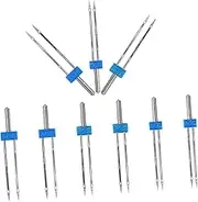 HOMSFOU 9pcs Sewing Machine Needles Set Portable Sewing Kit Box for Travel Metal Needles