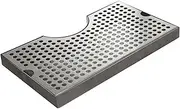 Stainless Steel Drip Tray,Drip Tray,Kegerator Beer Drip Trays,12" Length X 7" Width Surface Mount Beer Drip Tray for Home Bar Mini Fridge Without Drain