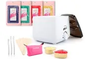 Pro Waxing Kit Wax Pot Kits Heater Non-Stick Warmer Hard Wax Beads Beans Paperless Hair Removal Depilatory White