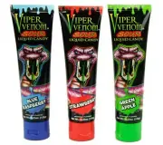 NEW 3 Pack Assorted Viper Venom Sour Squeeze Liquid Candy 3 Flavors