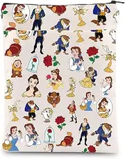 KEYCHIN Princess Belle Book Sleeve Fairy Tale Fans Gifts Beauty Movie Book Cover Protector Belle Merchandise (Beauty Belle BS)