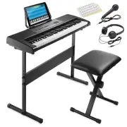 61-Key Electronic Keyboard Portable Piano with Stand and Stool