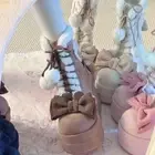 Cute Lolita Shoes Heightening Heels Height Increasing Shoes Snow Boots Winter