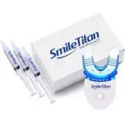 SmileTitan Teeth Whitening Kit With LED Light, Carbamide Peroxide Gel And Tray
