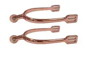 Prince of Wales Spurs Rose Gold With Small Disc Rowels Ladies