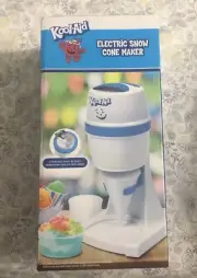 Sealed Kool Aid Electric Snow Cone Maker Stainless Steel Blades White/Blue
