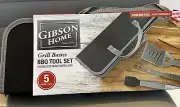 Stainless Steel Barbecue Grill Basics Tool Set w/canvas bag by Gibson Home
