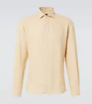 [Fedeli] Fedeli Linen shirt UK 16 beige