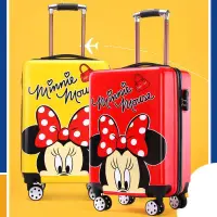 在飛比找蝦皮商城精選優惠-卡通塗鴉20吋行李箱 兒童拉桿箱 米老鼠旅行箱 密碼箱 靜音