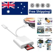 Plug and Play USB C & iPhone SD/Micro SD Card Reader - Fast 25MB/s Transfers