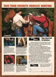 1988 Uncle Mike's Sidekick Holster Vintage Print Ad/Poster Hunting Cowboy Art