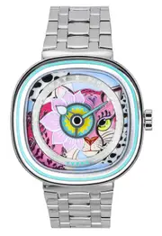 Sevenfriday C-Series Papa Don't Preach NFC Chip Embedded Stainless Steel Multicolor Dial Quartz SF-C1-01 Ladies Watch