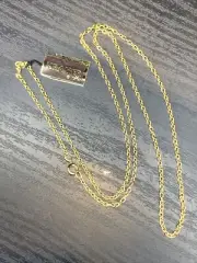 Kramer New York Necklace Gold Tone Long Chain 30” Dainty 1960’s NOS Vintage