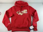 NWT Champion x Scrabble Reverse Weave Hoodie Red | Men's Size XS