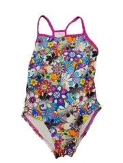 Speedo GIRLS One-Piece Swimsuit (Multicolor Floral 16)NWT