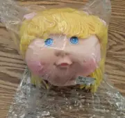 NEw 4.5" ZIMS Doll Head w Blond Hair*Pigtails*Pink Ribbons*Dimples*Flirty Mouth