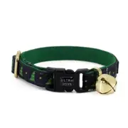 Cat Collar with Bells - Breakaway for Cats, Small Christmas Tree-Collar Only