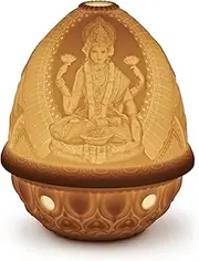 [LLADRÓ] Goddess Lakshmi Lithophane. Porcelain Litophane.
