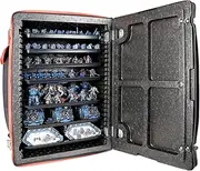 Jucoci Miniatures Storage Case - 7PCS Metal Trays, Black, 14+