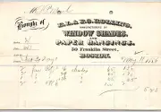 E.L. & F.S. Rollins Boston, MA Window Shades Billhead 1886 J.P. Marsh* (#4)