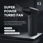 110,000 RPM Mini Turbo Multiuse Jet Fan New High Speed Duct Fan Out Door