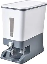 Rice Dispenser, 10kg Rice Bucket with Measuring Cup, Storage Container, Grain Container Storage with Lid