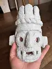 Handmade Aztec Tlaloc Mask | Authentic Clay Sculpture Mesoamerican Decor