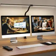 LED Desk Lamp for Home Office, Remote Control Computer Desk Light Bright Table L