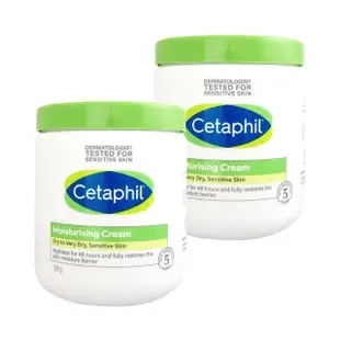 【Cetaphil】長效潤膚霜 550gx2入(溫和乳霜 全新包裝配方升級)