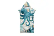 Microfiber Surf Poncho Quick Dry Pool Swim Beach Towel with Hood-Style 1