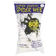 Super Stretch Spider Web for Halloween Indoor/Outdoor Decoration (800 SFT)