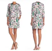 NWT $259 Ted Baker Volca Jungle Print Shift Dress- US size 4 / Ted Baker size 1