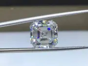 5 Ct Certified Asscher Cut White Diamond NATURAL D Grade VVS1 + 1 Free Gift