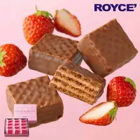 在飛比找樂天市場購物網優惠-日本北海道ROYCE生巧克力草莓威化餅威化夾心酥威化夾心餅乾