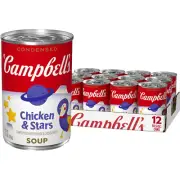 Campbell�s Condensed Kids Chicken and Stars Soup, 10.5 oz Can (12 Pack)